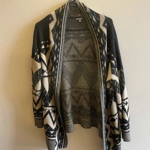 Black and Tan Aztec cardigan